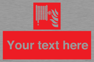 Custom Fire hose reel Sign